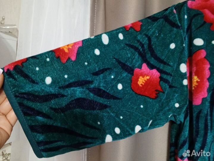 Халат велюровый женский 46