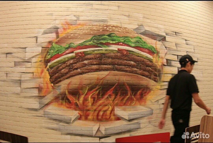 Граффити оформление, интерьеры, реставрация