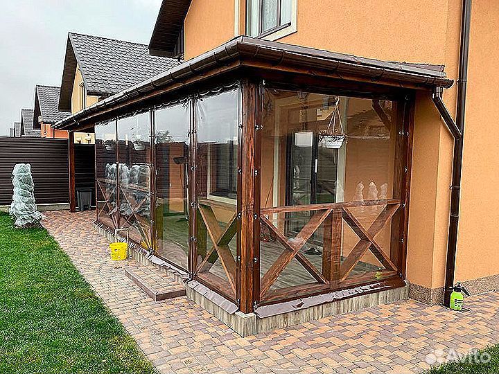Мягкие окна для беседки