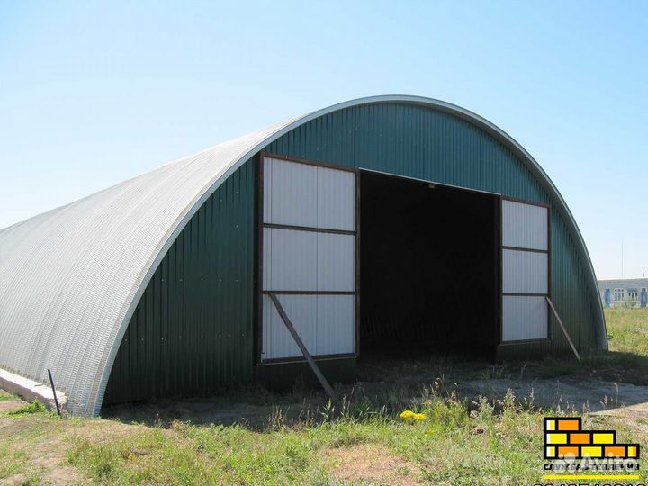 Ангар арочный новый с монтажом