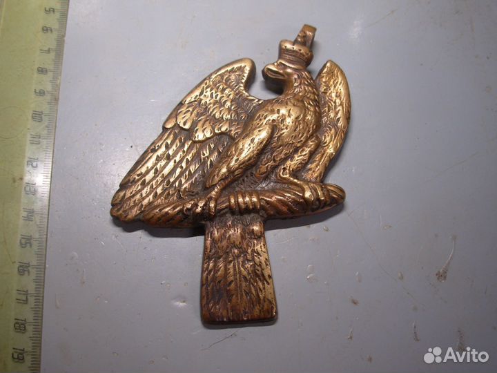 Подвес барабана Орел Бронза Германия 1914-1918 год