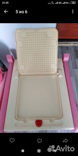 Стульчик трансформер розовый