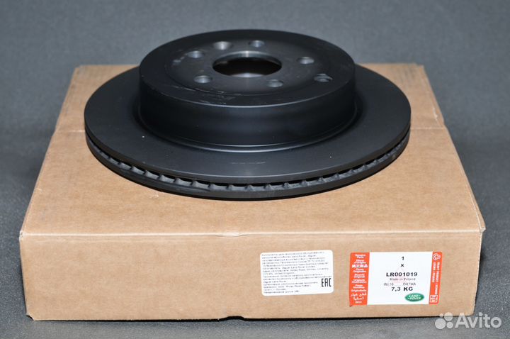 Диск тормозной задний Freelander 2 LR001019