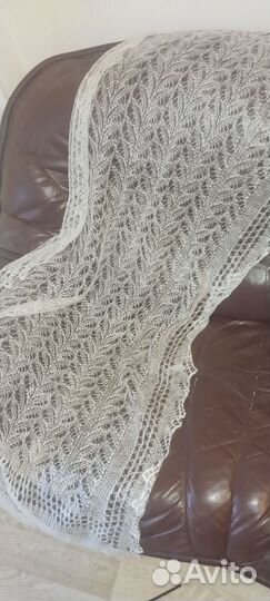 Пуховой шарф, паутинка