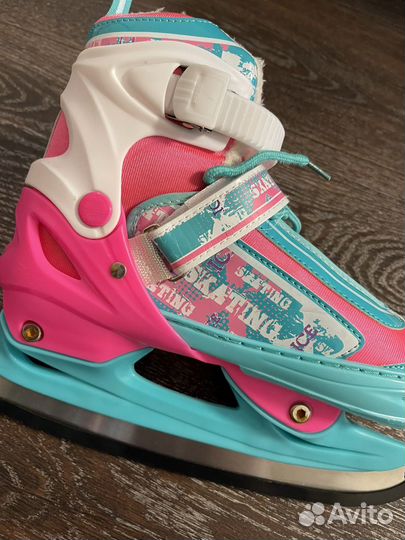 Коньки детские раздвижные 35-37