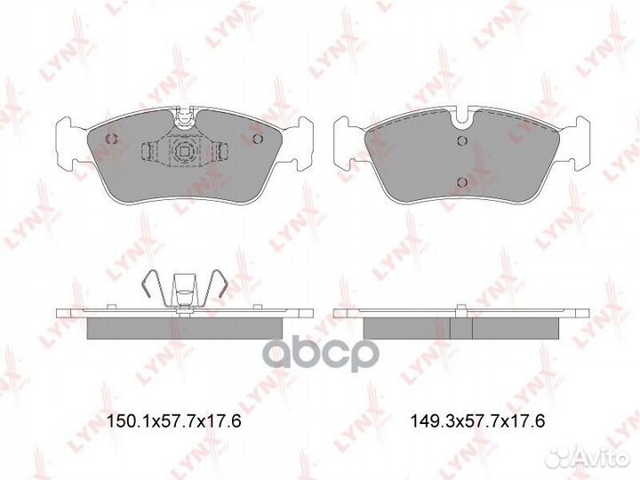 Колодки тормозные дисковые перед BD1422 LYN