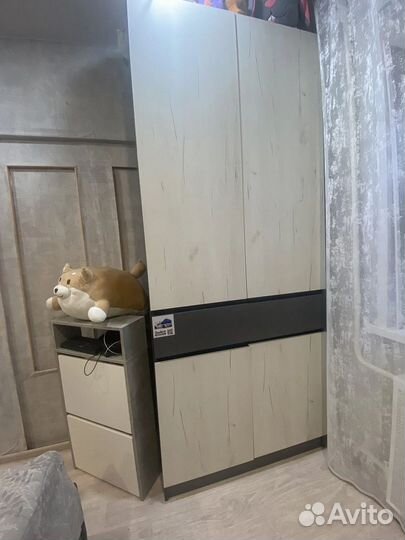 Прихожая 4 метра(крафт белый/графит)с доставкой