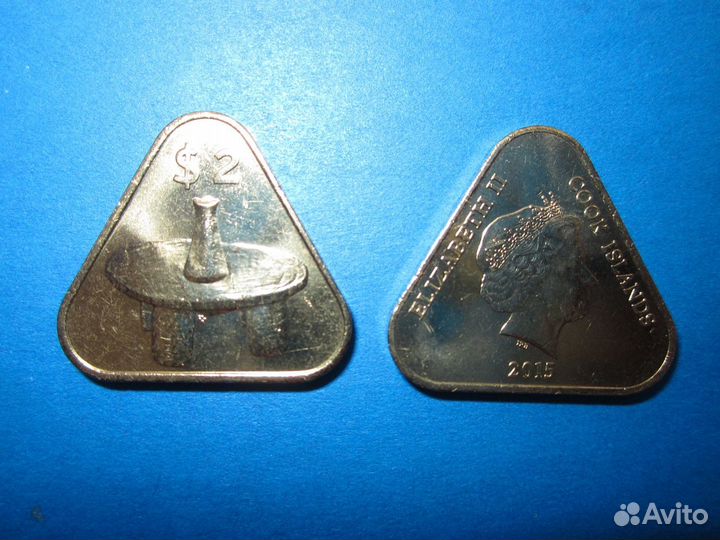 2 доллара остров Кука 2015 г без оборота