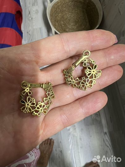 Серьги серебро 925 с натуральными камнями