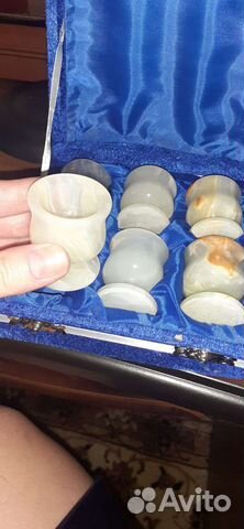 Бокалы из оникса, новые