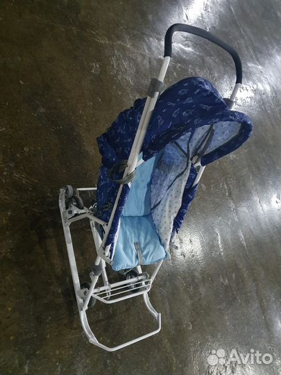 Детские санки-коляска б/у