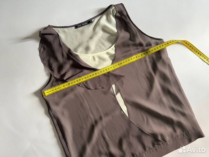 Майка топ блузка летняя из шифона из батиста 44