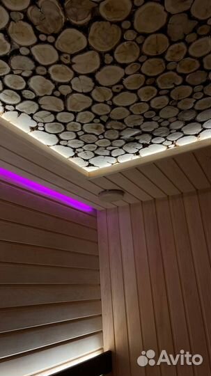 Панно из можжевельника для бани