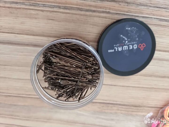 Невидимки металлические коричневые Deval