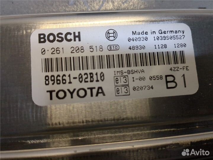 Блок управления двигателем Toyota Corolla E12, 200