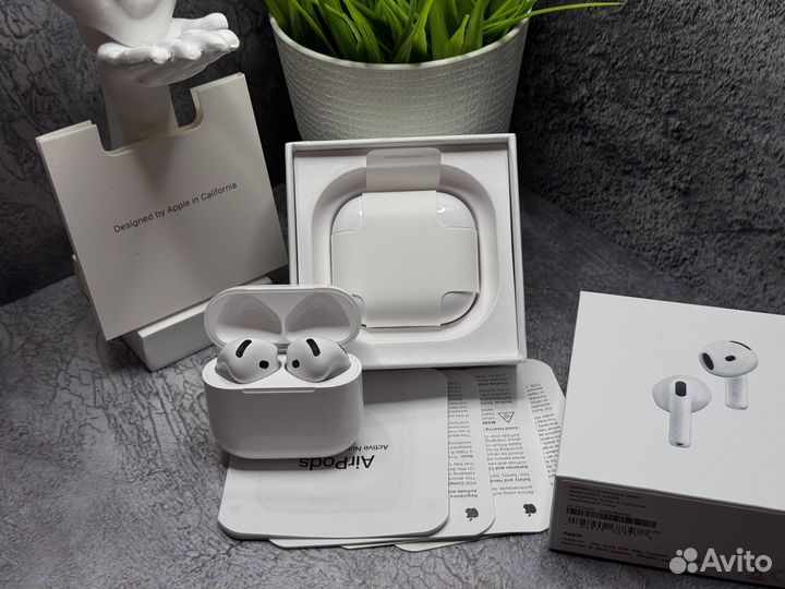 Новые AirPods 4 ANC (2025) Насыщенный звук + Чехол