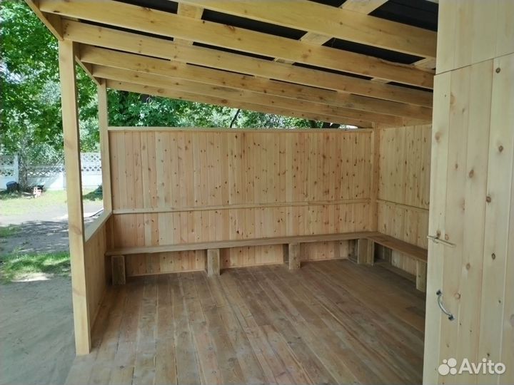 Строительство терраса веранда беседка