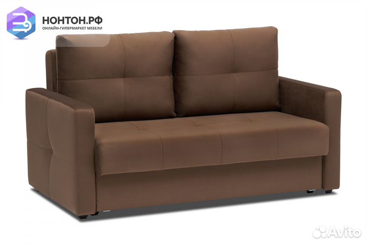 Диван шагающая еврокнижка Вита коричневый