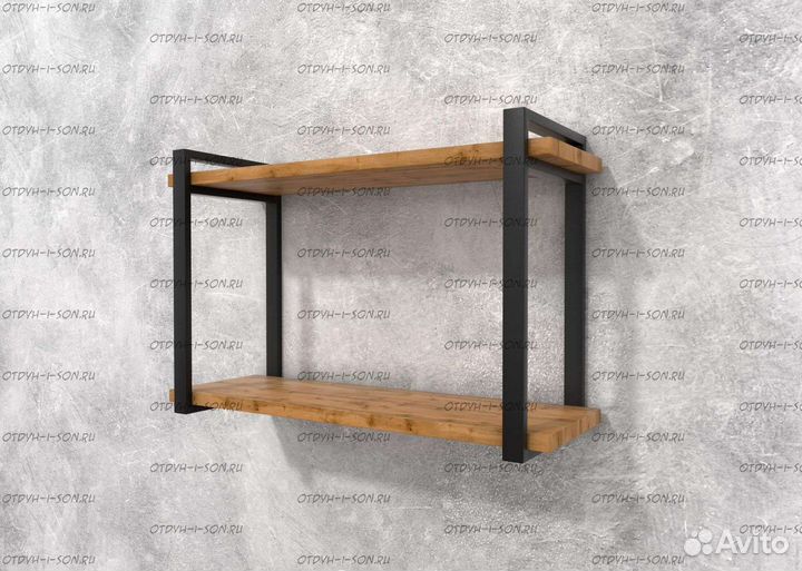 Полка настенная в стиле лофт