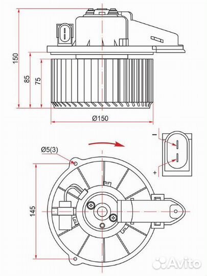 Мотор отопителя салона audi A6 97-04
