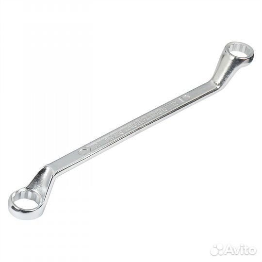 Ключ накидной с изгибом 21х23мм пласт. подвес