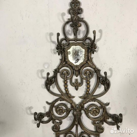 Чугунная антикварная вешалка XIX-XX века