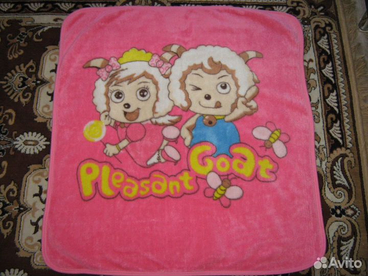 Плед на кровать от 0 до 5ти лет для девочки