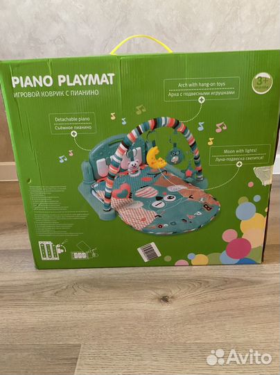Развивающий коврик baby GO новый с пианино