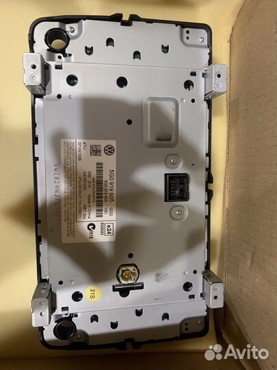 Магнитола volkswagen golf 7 с рамкой