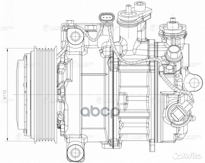 Компрессор кондиц. для а/м Mercedes-Benz С W205