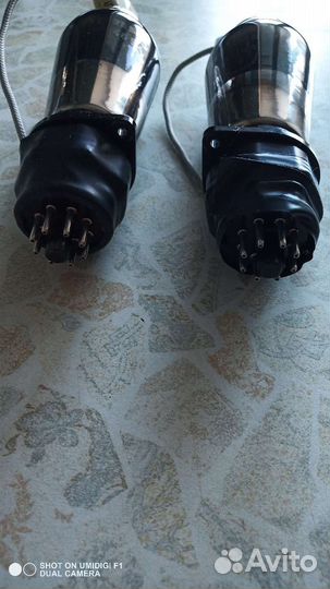 Радиолампа 4654 с переходником на el34