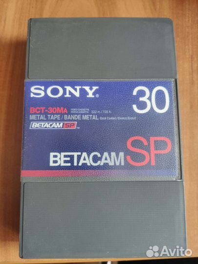 Видеокассета betacam SP. 30 мин