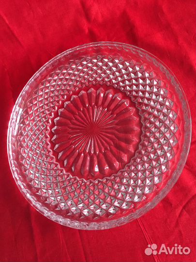 Графин хрустальный и блюда СССР