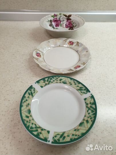 Тарелки, блюдо, блюдца