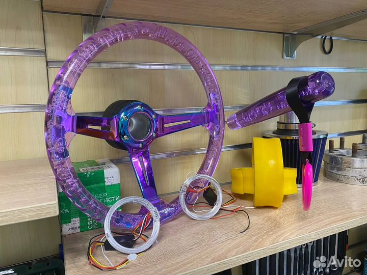 Комплект автотюнинга (руль, глазки, МКПП, цурикава