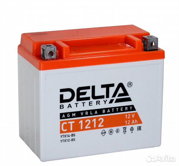 Аккумулятор delta ст-1212 12V12 А/ч п.п