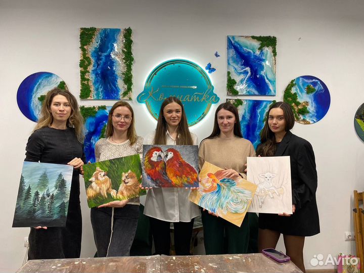 Абонементы в студию живописи/гончарное мастерство