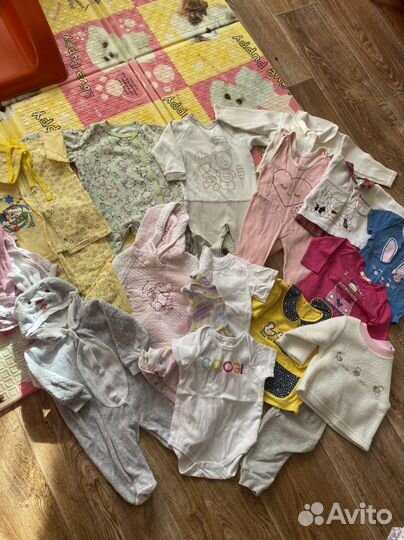 Детские вещи пакетом на девочку от 3 до 9 мес
