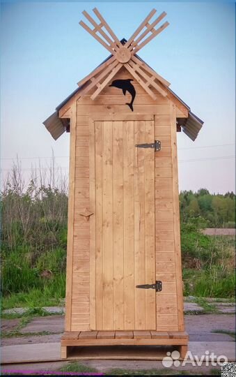 Дачный туалет деревянный TVP571