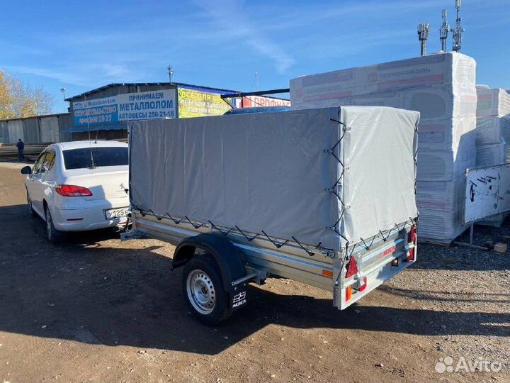 Прицеп легковой 2,45 на 1,23 от мзса. Фаркопы