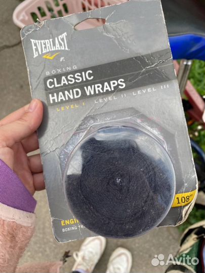 Бинты боксерские Everlast 275см, капа Outshock