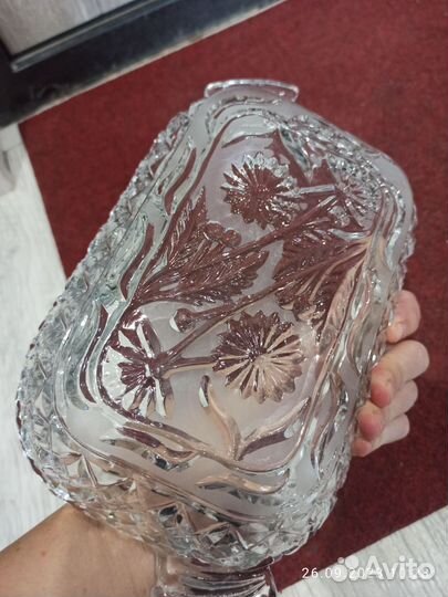 Хрустальная посуда. Салатник хрустальный, шубница