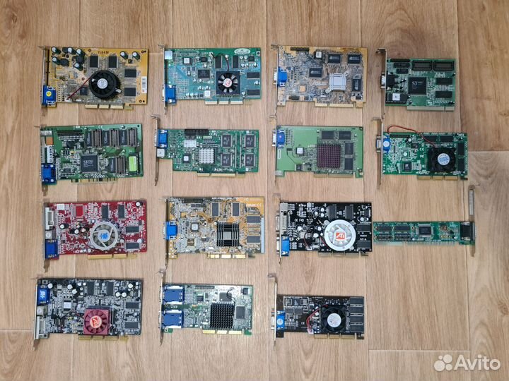 Коллекция видеокарт AGP PCI