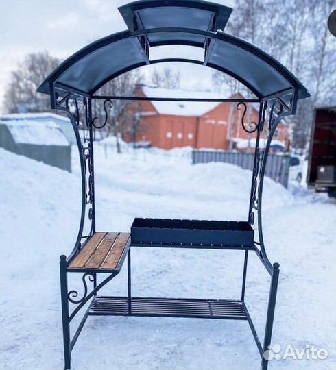 Кованые мангалы с крышей