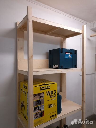 Изготовление дерев. стеллажей для балконов, лоджий