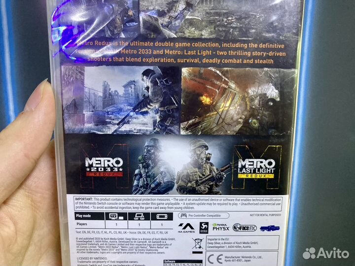 Картридж Nintendo switch Metro Redux