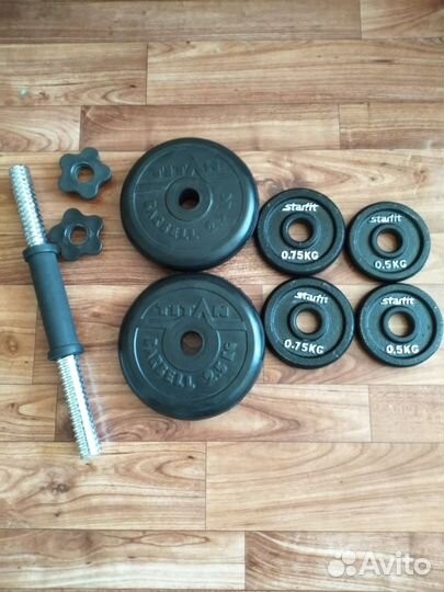 Гантель разборная, блины barbell