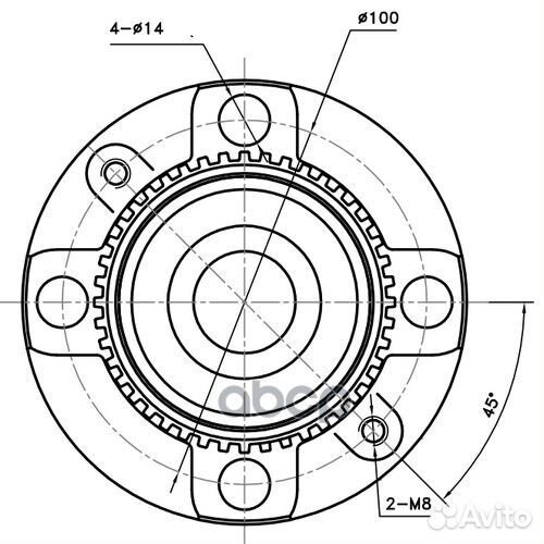 Ступица задняя зад лев Z89573R Zikmar