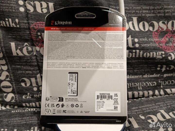 Новый ssd 240gb Kingston