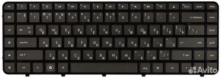 Клавиатура HP Pavilion dv6-3332er с рамкой, OEM